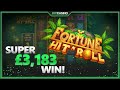 £3,183 Jackpot! Watch This Player Win Big on Fortune Hit'n Roll! 🎰💥