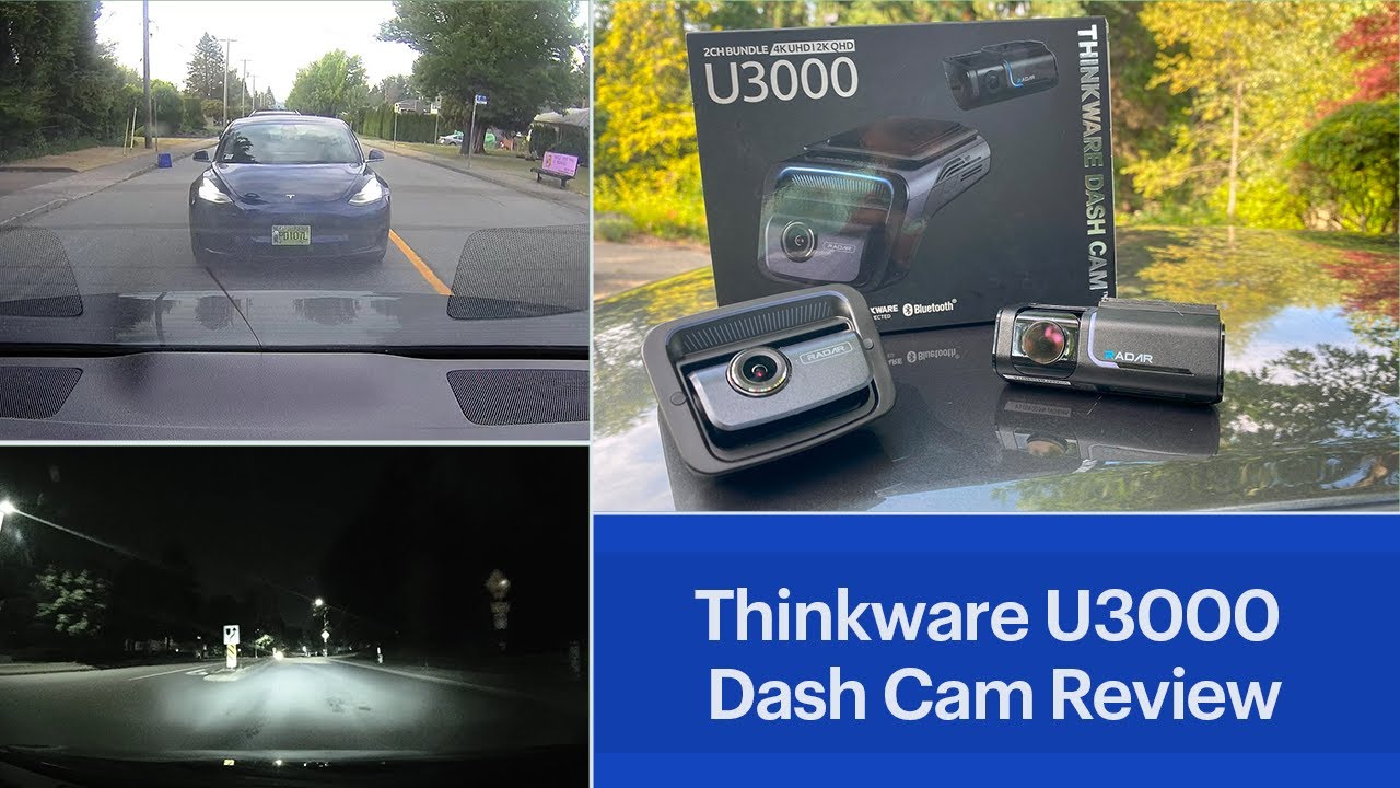 Thinkware U3000 2CH 4K Dash Cam Front and Rear w/ 64gb, Cpl, OBD