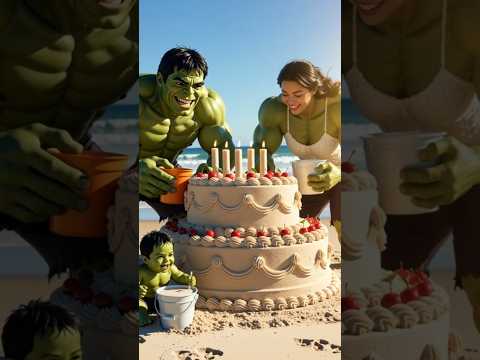 Hulk And Spiderman Family Make Sand Cake Statue Marvel Toys Marvel Viral Spiderman