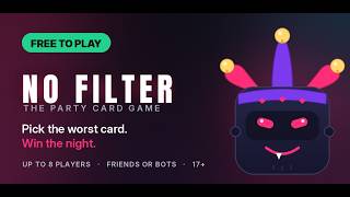 No Filter — Adult Party Card Game & Drinking Game for Game Night (Free) screenshot 1