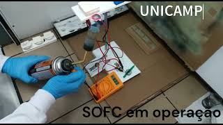 Célula a combustível de óxido sólido transformando hidrocarbonetos em eletricidade: SOFC UNICAMP Célula a combustível de óxido sólido transformando hidrocarbonetos em eletricidade: SOFC UNICAMP