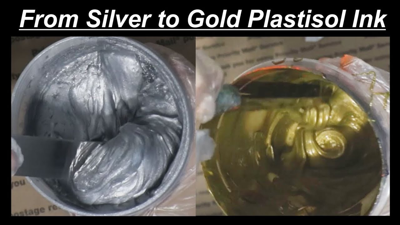 Making Gold Plastisol Ink From Silver Shimmer Plastisol Ink Gold