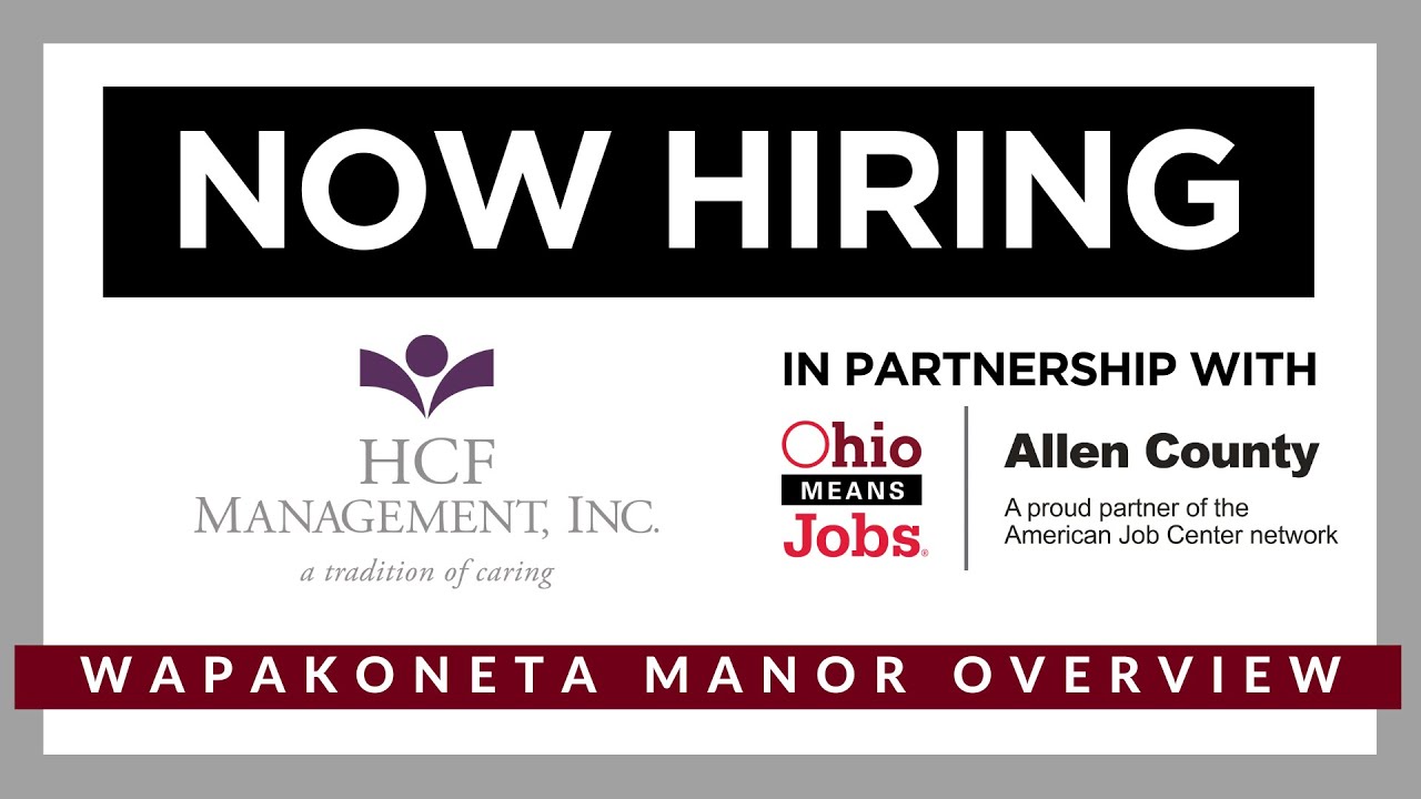 Manor in Lima, Ohio is Now Hiring! YouTube