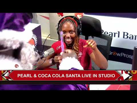 Pearl Bank and Coca Cola Santa Live in studio