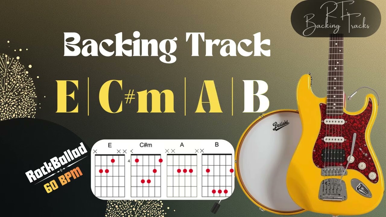 Rock Ballad BACKING TRACK E Major