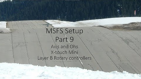 MSFS 9 - Using AAO to program rotary controllers on X-Touch Mini
