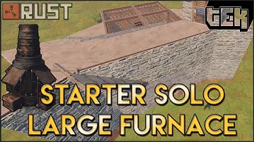 Starter Solo Large Furnace Base - Post New Node Update - Rec Stone/Metal Mix - Rust Base Builds
