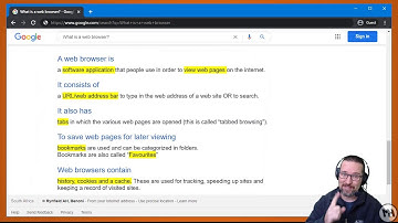 Level 1 Internet WWW Lesson 4: The Web Browser