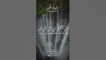 سورة الشعراء الآية 221-226 بصوت الشيخ عبدالله الموسى #قرآن_كريم #تلاوات #صلوا_على_النبي #صلاة #ﷺ