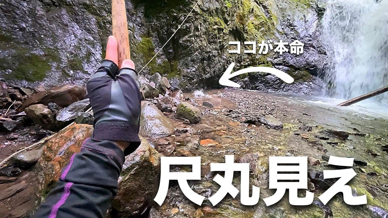【渓流釣り】滝壺のヌシは餌の溜まり場を知っています