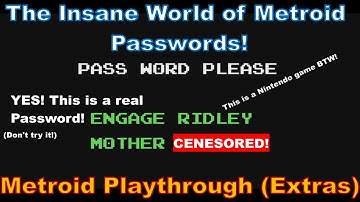 The Insane Rabbit Hole of Metroid Passwords & More | Metroid (Playthrough) (Extras)