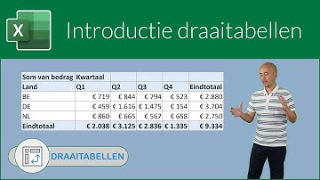 Introductie draaitabellen