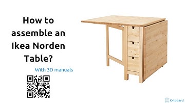 How to assemble an Ikea Norden table?