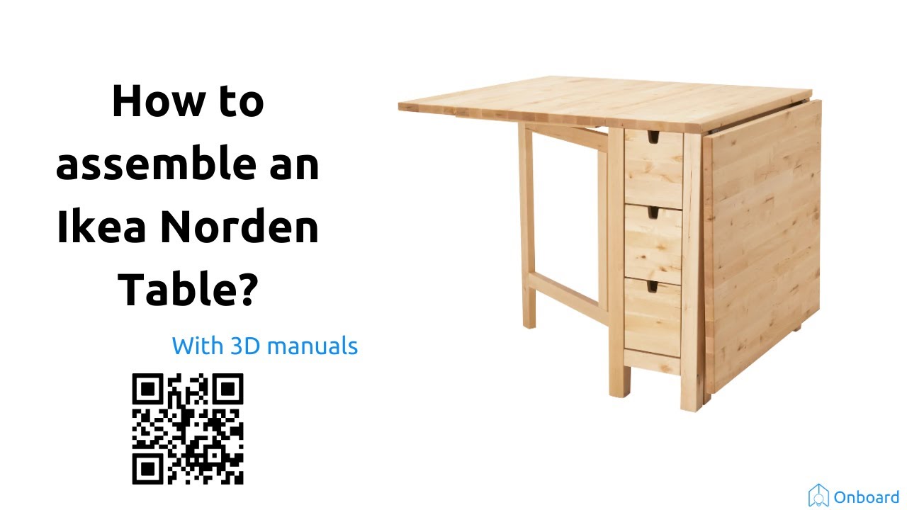 How to assemble an Ikea Norden table? - YouTube