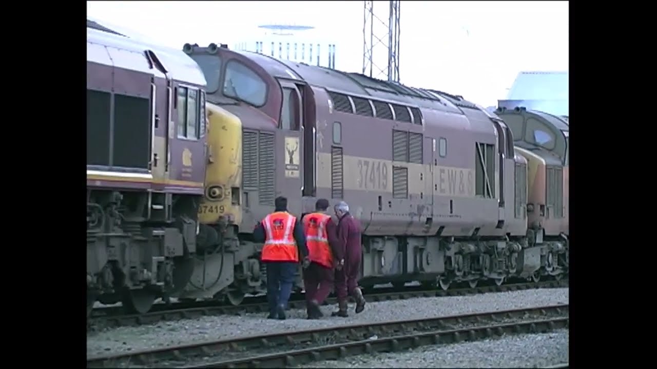 Rails in Wales. 2004. 37/47/56 Moves from Canton-Margam.