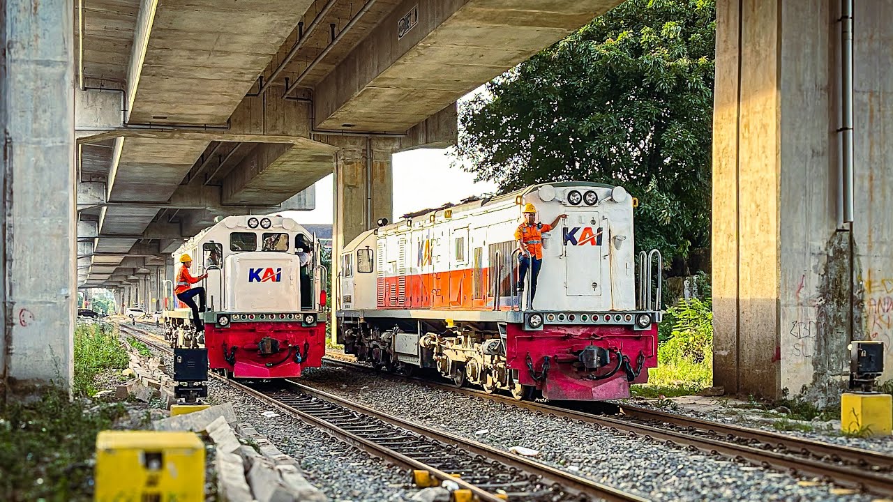 [JULY 2025] EVENING TRAIN SPOTTER NEAR MEDAN STATION | Sri Lelawangsa Train, Langsiran Lokomotif