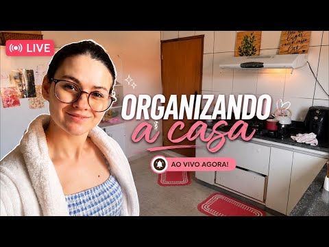 ☕ Rotina real de dona de casa | Arrumando a casa ao vivo 🤳