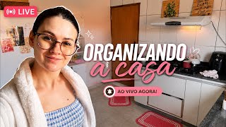 ☕ Rotina real de dona de casa | Arrumando a casa ao vivo 🤳