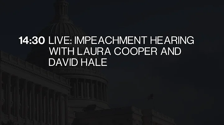 Impeachment Hearing With Laura Cooper And David Hale