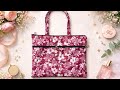 Floral Charm Expandable Handbag/Petal Luxe Everyday Tote/Bloom & Carry Tote Bag/#diy#dailyuse#craft