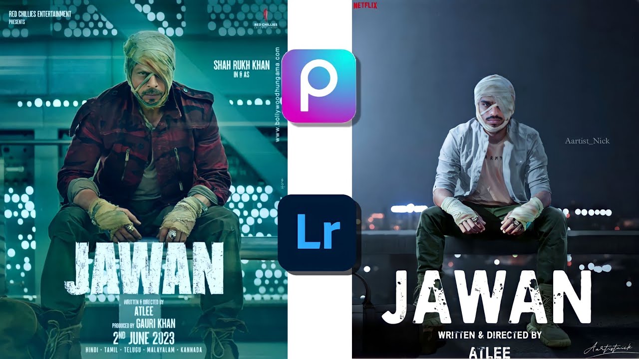 Jawan Movie Poster Editing By Picsart Tutorial // Mobile Photo Editing