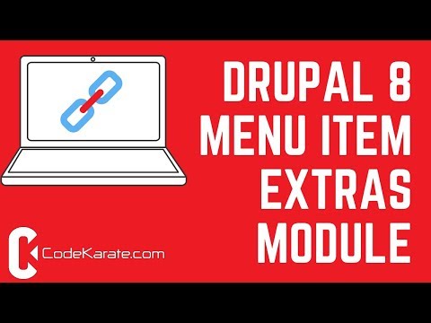 Drupal 8 Menu Item Extras Module - Daily Dose of Drupal Episode Episode 231
