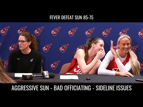 Caitlin Clark & Sophie Cunningham After Fever Beat Sun