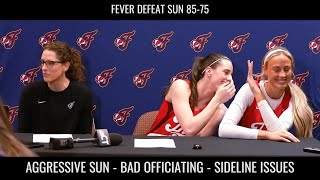 Caitlin Clark & Sophie Cunningham After Fever Beat Sun
