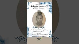 Elthia Simmons | Funeral Announcement #obituariessvg