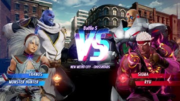 MARVEL VS. CAPCOM: INFINITE Thanos Alt.,Monster Hunter Alt. Gameplay In Arcade Mode