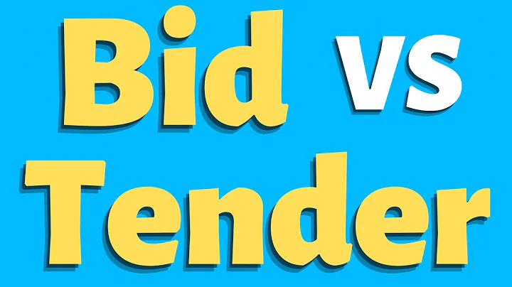 What is the difference between Bid and Tender | Tender vs Bid | What is a Bid | What is Tender - DayDayNews