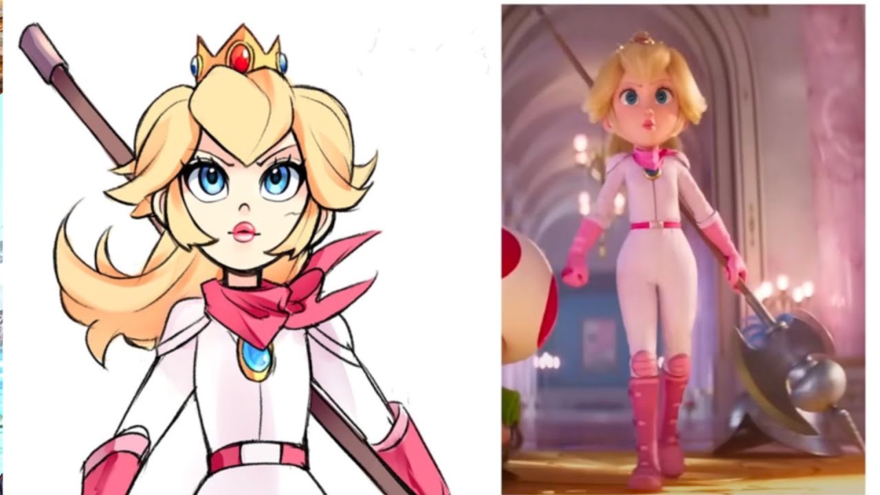 The Super Mario Bros. Movie princess peach comic art YouTube