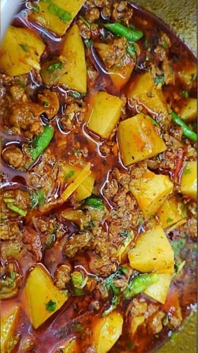 Aloo keema Recipe 🔥#shorts  #shortsvideo
