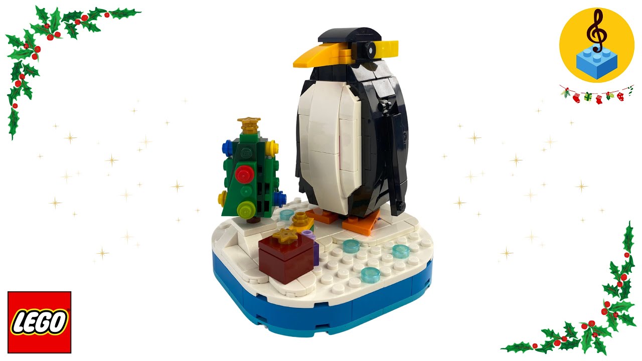 LEGO Special 40498 Christmas Penguin - build and show 