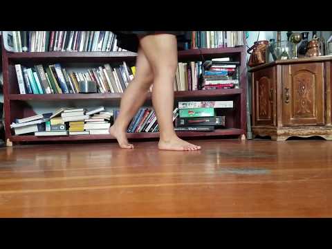 ASMR | Barefoot Running and Stomping on Squeeky Hardwod Floor, Shaking