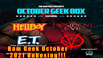 Unboxing Bam Geek Box for October 2021