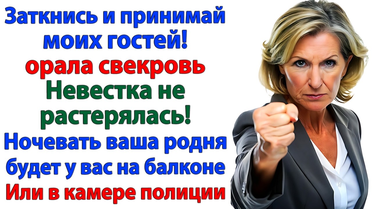 Свекровь посчитала мою квартиру своей! Теперь в её квартире живёт моя веселая родня