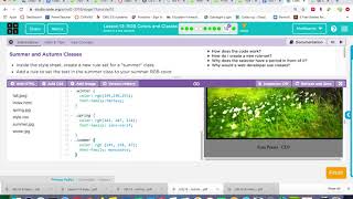 CSS Classes: Code.org Lesson 13, Levels 9-10