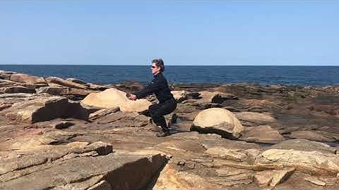 Bicep Curl in a Deep Squat Position