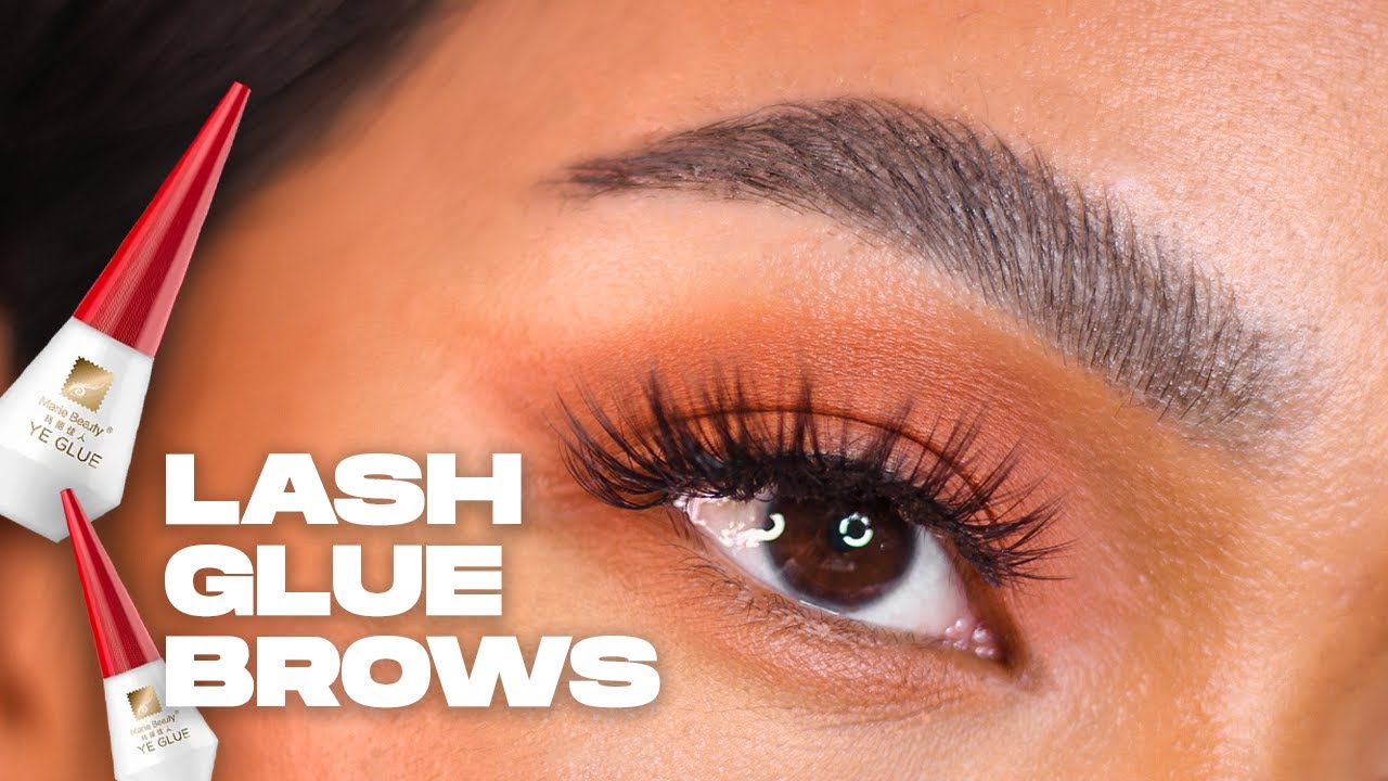 Long Lasting Fluffy Brows Using LASH GLUE!