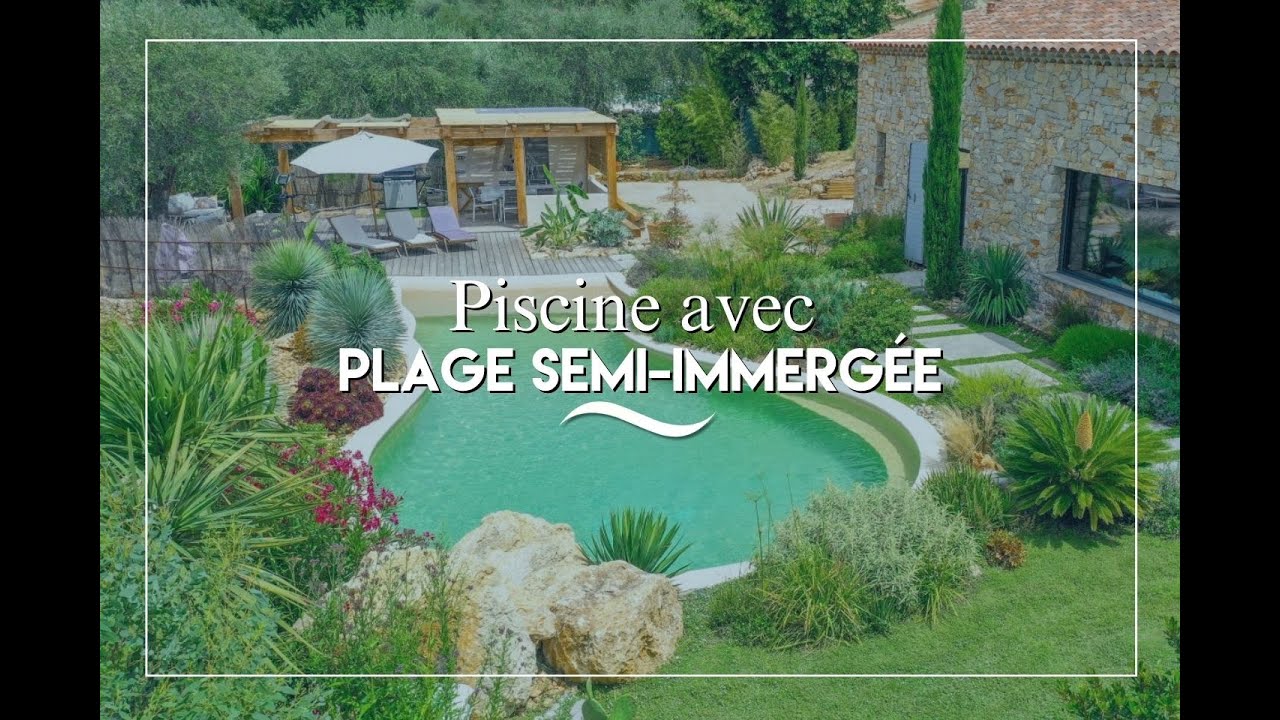 Piscine avec plage semi immergée - Diffazur