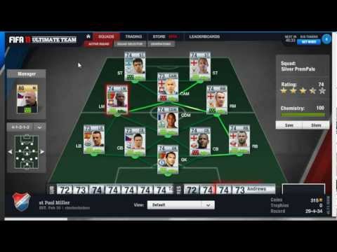 Liam Shows off his premier league silver team on fifa 11 ultimate team Feel free to play me if you want