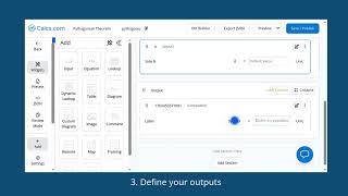 Build a Pythagoras Theorem in Calcs Builder