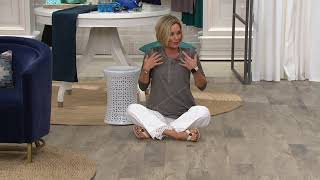Isaac Mizrahi Live Wide Leg Knit Lace Pants on QVC