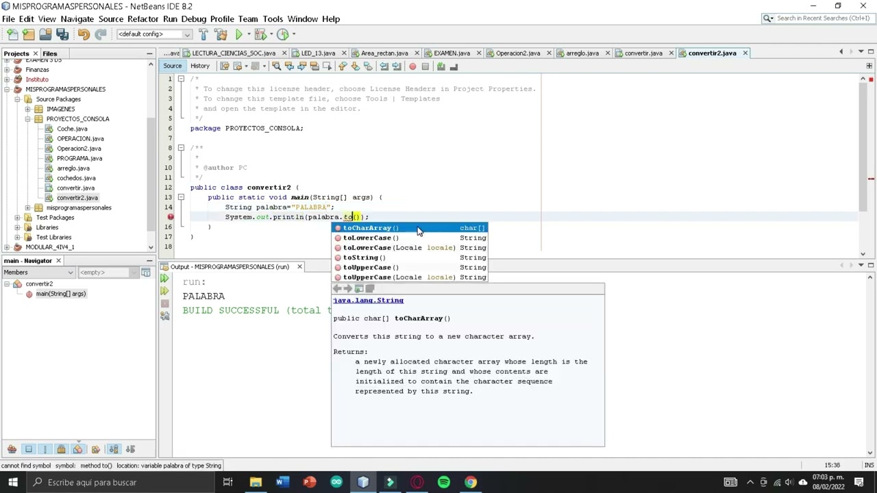 CONVERTIR ORACIONES A MAYUSCULAS Y MINUSCULAS EN JAVA - YouTube