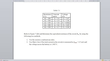 EXPERIMENT 8 KIRCHHOFF RULES