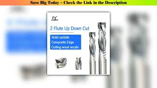 First Look 5 pcs\/lot 3.175\/4\/6mm Two Flute Compression Bit Carbide 2F Up Down Cut End Mill CNC Spir