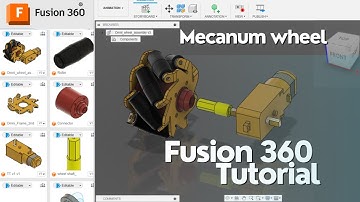 Omni Wheel Design || Mecanum Wheel || Fusion 360 Tutorial