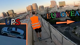 Na lešení v centre Bratislavy - kde všade sa dá dostať s reflexnou vestou ?