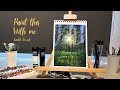 Learn to Paint a Sunlit Forest with Me | Acrylic Painting